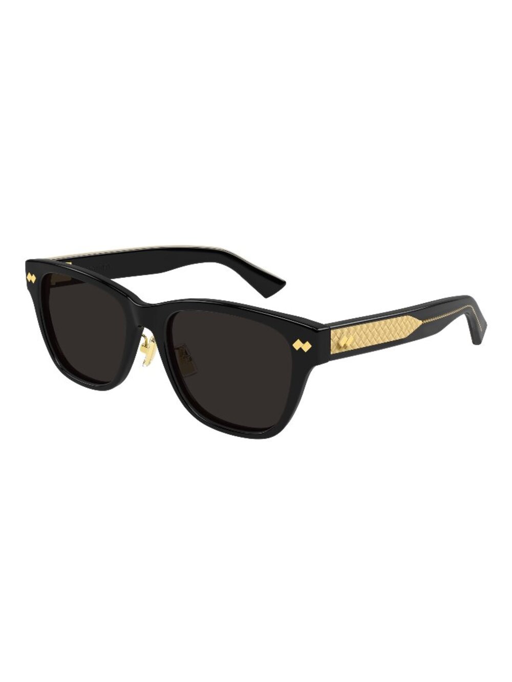 New Bottega Veneta Unisex Sunglasses Black Grey Lens Acetate Frame BV1402SK 001